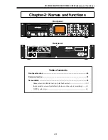 Предварительный просмотр 23 страницы Fostex CR500 Owner'S Manual