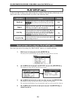 Предварительный просмотр 82 страницы Fostex CR500 Owner'S Manual