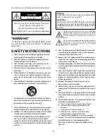 Preview for 2 page of Fostex D-108 Owner'S Manual