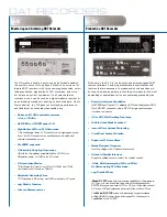 Preview for 1 page of Fostex D-15 Brochure