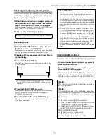 Предварительный просмотр 71 страницы Fostex D-1624 Reference Manual