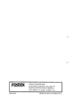 Предварительный просмотр 56 страницы Fostex D-5 Owner'S Manual