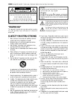 Preview for 2 page of Fostex D2424LV MKII Reference Manual