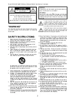 Preview for 2 page of Fostex D2424LVmk2 Reference Manual