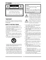 Preview for 2 page of Fostex DE-1 Owner'S Manual