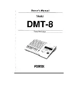 Fostex DMT-8 Owner'S Manual preview