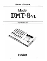 Preview for 1 page of Fostex DMT-8VL Owner'S Manual