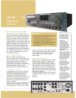 Preview for 6 page of Fostex DV-40 Brochure & Specs