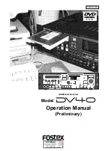 Fostex DV-40 Operation Manual preview