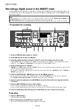 Preview for 50 page of Fostex DV-40 Operation Manual