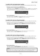 Preview for 77 page of Fostex DV-40 Operation Manual