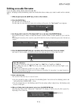 Preview for 89 page of Fostex DV-40 Operation Manual