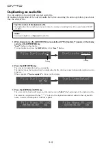 Preview for 92 page of Fostex DV-40 Operation Manual