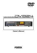 Fostex DV-824 Owner'S Manual preview