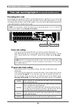 Preview for 80 page of Fostex DV-824 Owner'S Manual