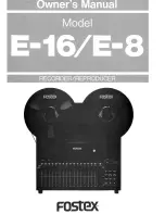 Preview for 1 page of Fostex E-16 Owner'S Manual