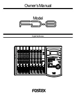 Fostex FD-8 Owner'S Manual предпросмотр