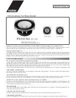 Preview for 1 page of Fostex FE103-Sol Owner'S Manual