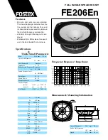 Fostex FE206En Specifications preview