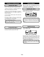 Preview for 8 page of Fostex HP-P1 Owner'S Manual