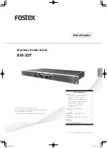 Preview for 9 page of Fostex ICES-003 Owner'S Manual