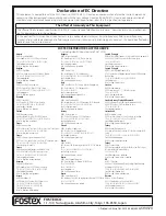 Preview for 8 page of Fostex IS205 Owner'S Manual