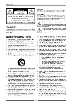 Preview for 2 page of Fostex LIVE RECORDING MIXER LR16 Owner'S Manual