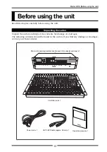 Preview for 13 page of Fostex LIVE RECORDING MIXER LR16 Owner'S Manual