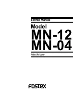 Preview for 1 page of Fostex MN-04 Service Manual