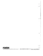 Предварительный просмотр 20 страницы Fostex MP-1200 Owner'S Manual