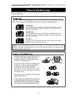 Предварительный просмотр 3 страницы Fostex MR-16HD/CD Supplementary Manual