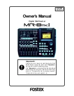 Preview for 1 page of Fostex MR-8MKII Owner'S Manual