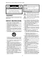 Preview for 2 page of Fostex MR-8MKII Owner'S Manual