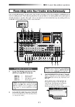 Предварительный просмотр 41 страницы Fostex MR16 Owner'S Manual