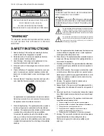 Preview for 2 page of Fostex NF-01A Owner'S Manual