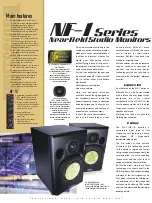 Предварительный просмотр 2 страницы Fostex NF-1 Specifications