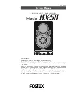 Fostex NX-5A Owner'S Manual preview