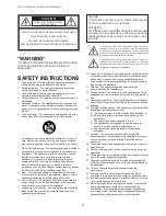 Preview for 2 page of Fostex NX-5A Owner'S Manual