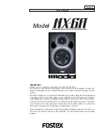 Fostex NX-6A Owner'S Manual preview