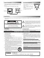 Preview for 2 page of Fostex P800-E Owner'S Manual