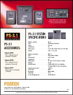 Preview for 2 page of Fostex Personal Studio PS-3.1 Specifications