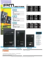 Preview for 4 page of Fostex PM-1 Specifications