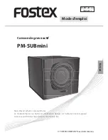 Preview for 33 page of Fostex PM-SUBmini Owner'S Manual