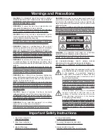 Preview for 2 page of Fostex PM841 Reference Manual