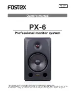 Fostex PX-5 Owner'S Manual preview