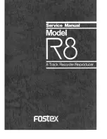 Fostex R8 Service Manual preview