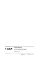 Preview for 12 page of Fostex SPA12 Owner'S Manual