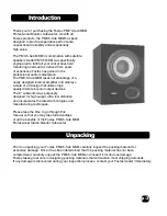 Preview for 3 page of Fostex Speaker User Manual