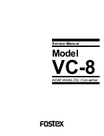 Preview for 1 page of Fostex VC-8 Service Manual