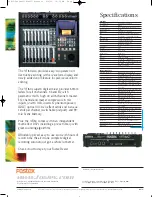 Preview for 2 page of Fostex VF-160 Specifications